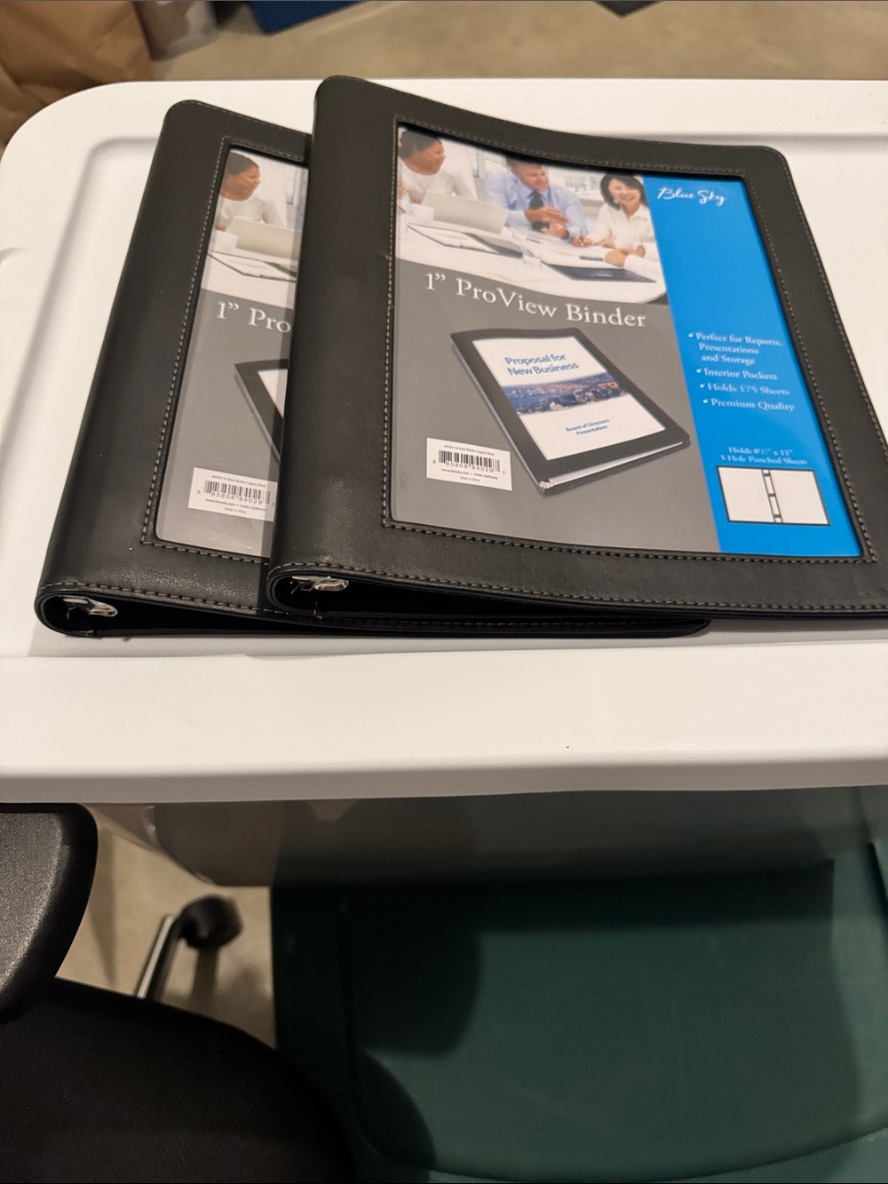 2 - Blue Sky Black ProView Binder 1”